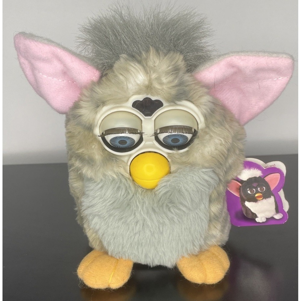 FURBY RARE 1998 Tiger Electronics 70 800 light and dark gray Works